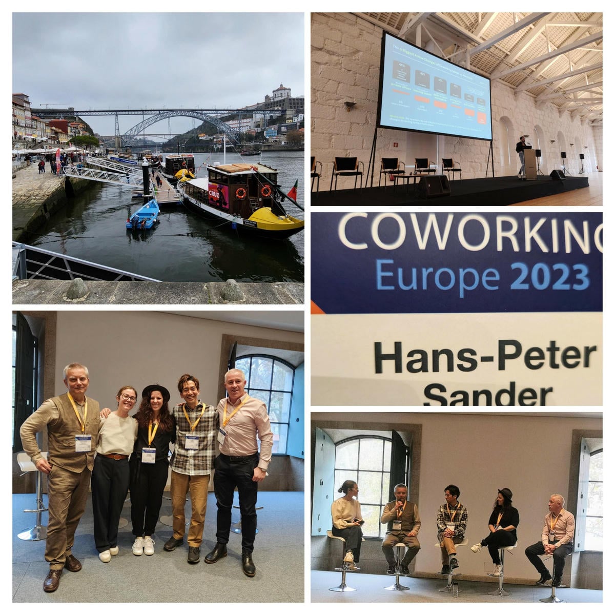 Auf der Coworking Europe 2023 Conference in Porto